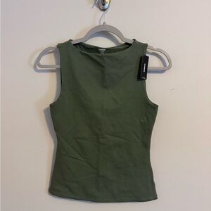 EXPRESS GREEN body contour Sleeveless Top